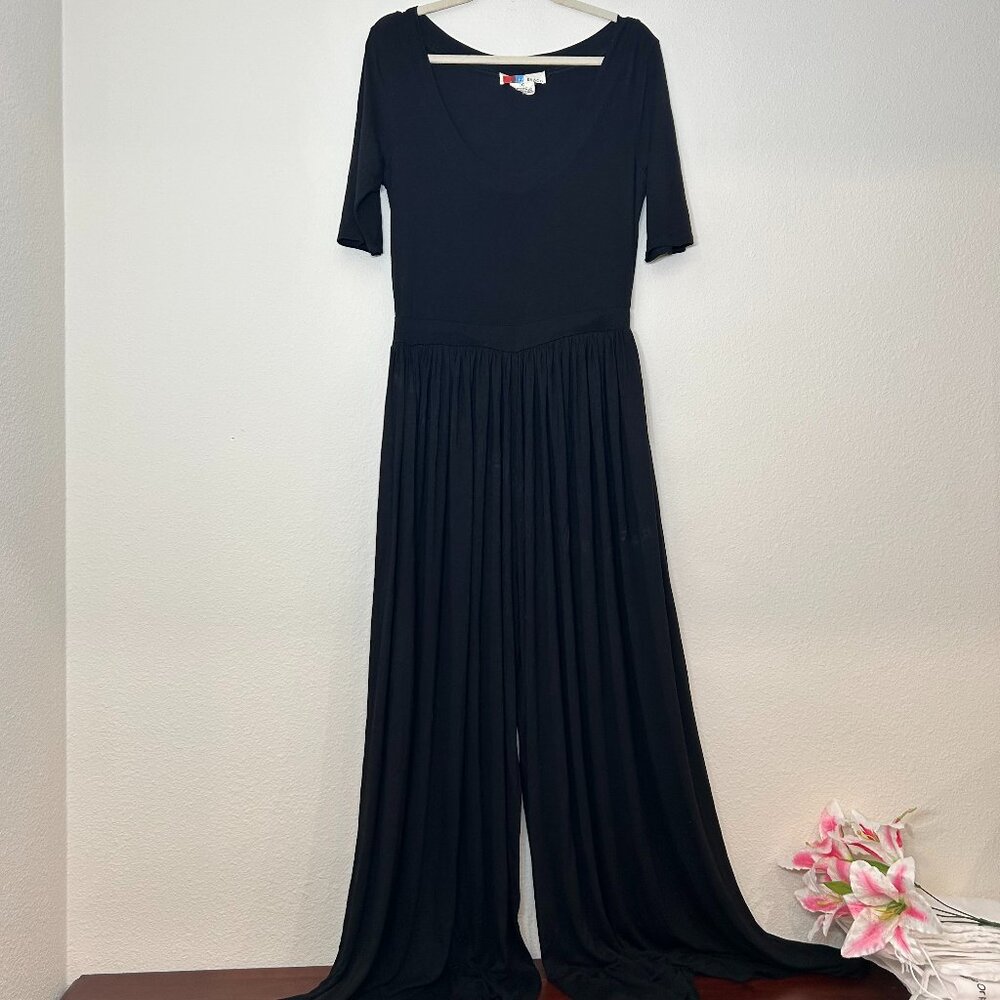 FP Beach (Free People) Black Wide Leg Jumpsuit - Size L